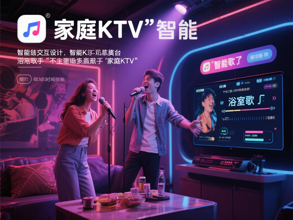 平台内设有智能K歌模块，能够根据用户的音调、音准、